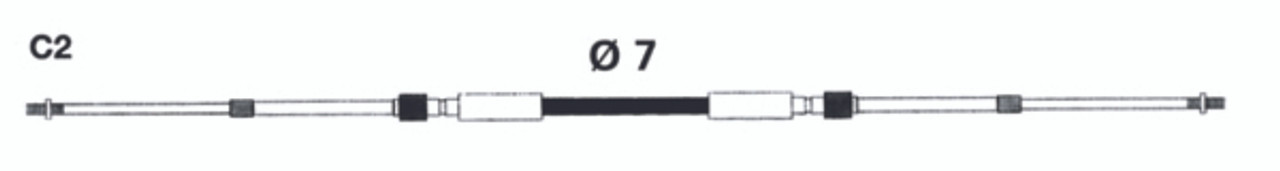 Uflex Universal 33C Control Cable - C2 - 718580