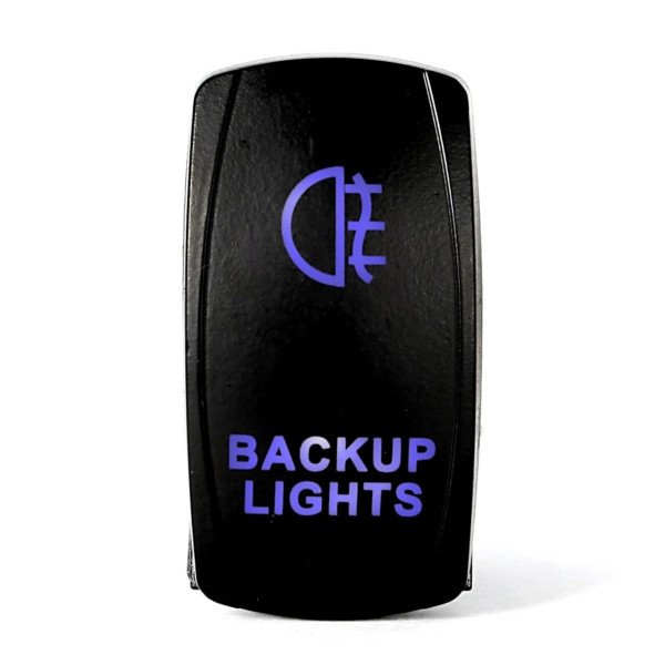 Quake LED Backup LED Switch Rocker - QRS-BL-B - 222052
