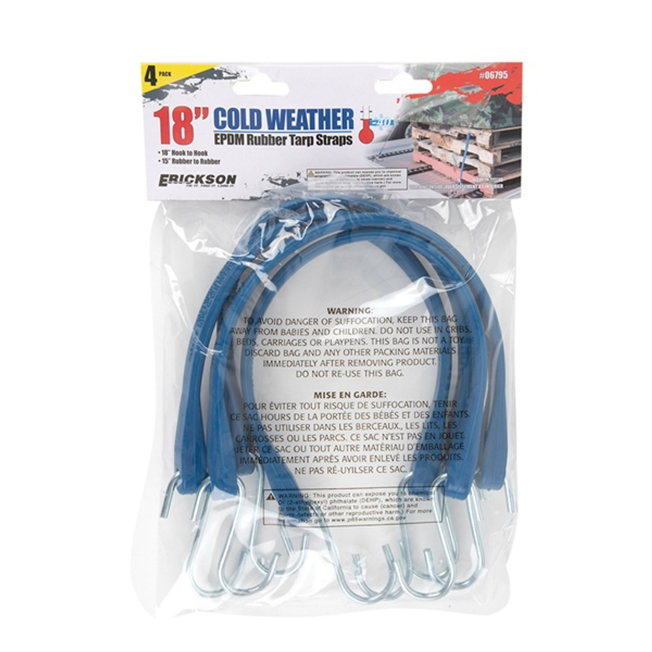 ERICKSON Tarp Straps 18" - 734648