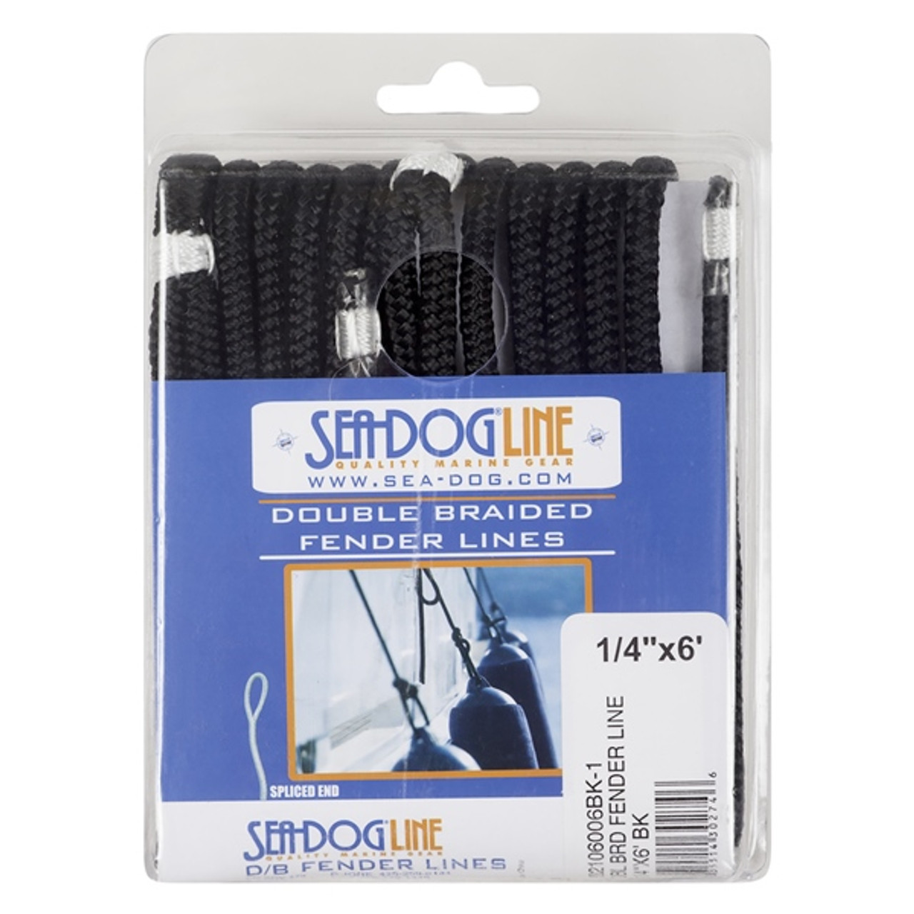 Sea Dog Double Braided Fender Line 6' - 1/4" - Nylon - Double Braided - 729344