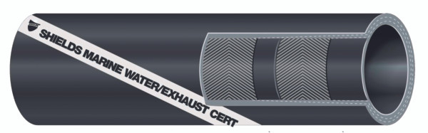 Sierra Shields Marine Exhaust/Water Hose (No Wire) - 709467