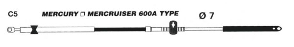 Uflex Mercury Gen I Control Cable - C5 - 718634