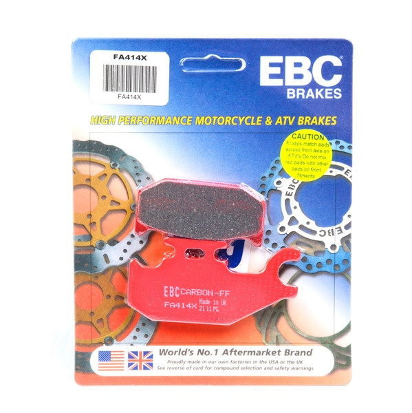 EBC  "X" Carbon Graphite Brake Pad Organic - Front Right, Rear Outer - 077681