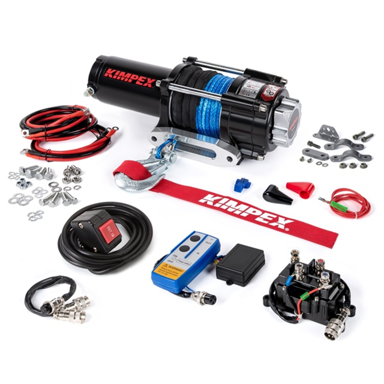 Kimpex 3500 lbs Winch IP 67 Kit, Distance Remote - 458244 Kimpex 3500 lbs Winch IP 67 Kit, Distance Remote - 458244