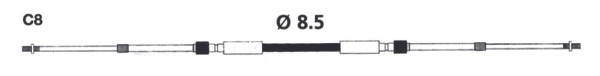 Uflex Universal 33C Control Cable - C8 - 718644