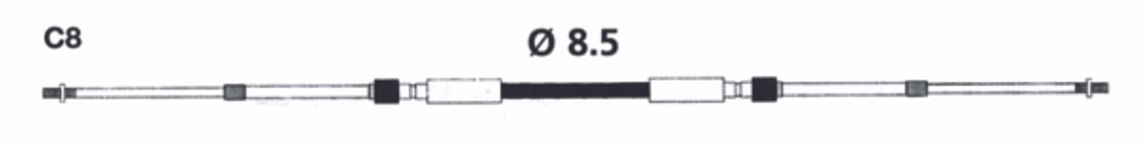 Uflex Universal 33C Control Cable - C8 - 718645 Uflex Universal 33C Control Cable - C8 - 718645