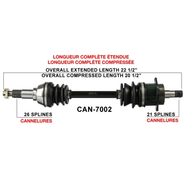 TrakMotive Complete Axle CAN-AM (BRP) - 216062