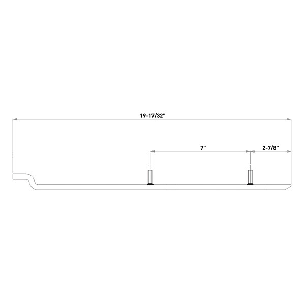 Kimpex Standard Wear Bar Fits Ski-doo, Fits Kawasaki - 274552