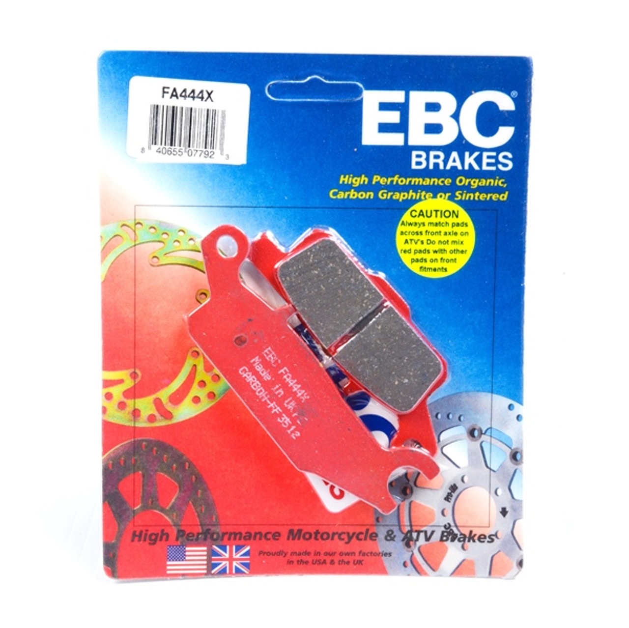 EBC  "X" Carbon Graphite Brake Pad Carbon graphite - Front - 077689