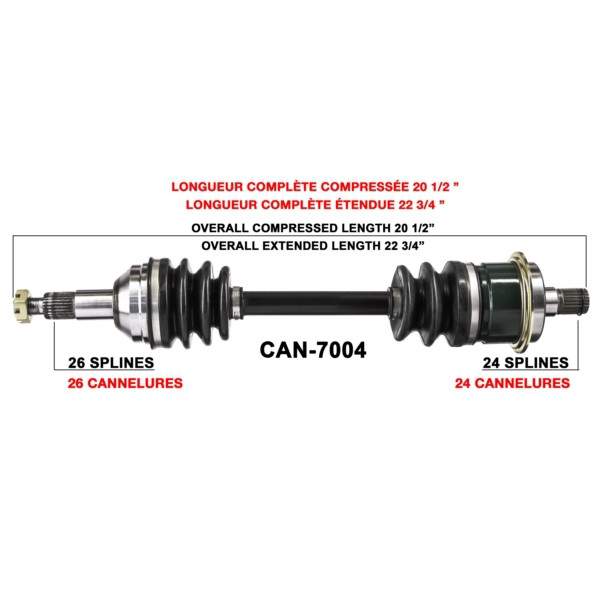 TrakMotive Complete Axle CAN-AM (BRP) - 216064