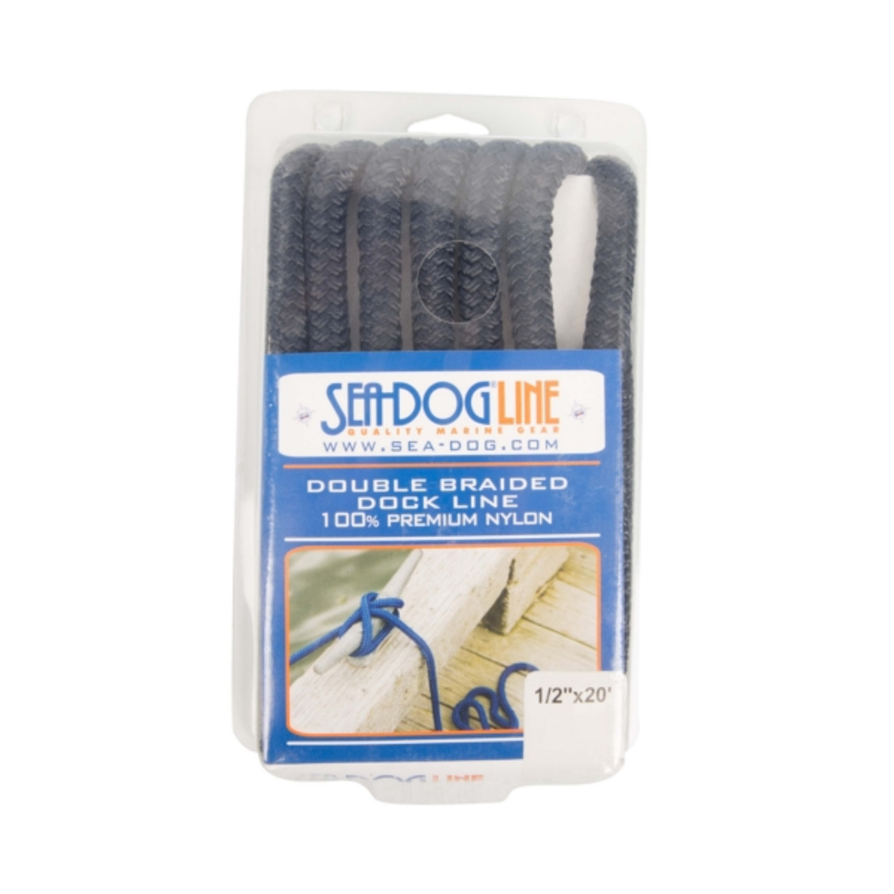 Sea Dog Double Braided Nylon Dock Line 20 ft - 1/2" - Nylon - Double Braided - 729427