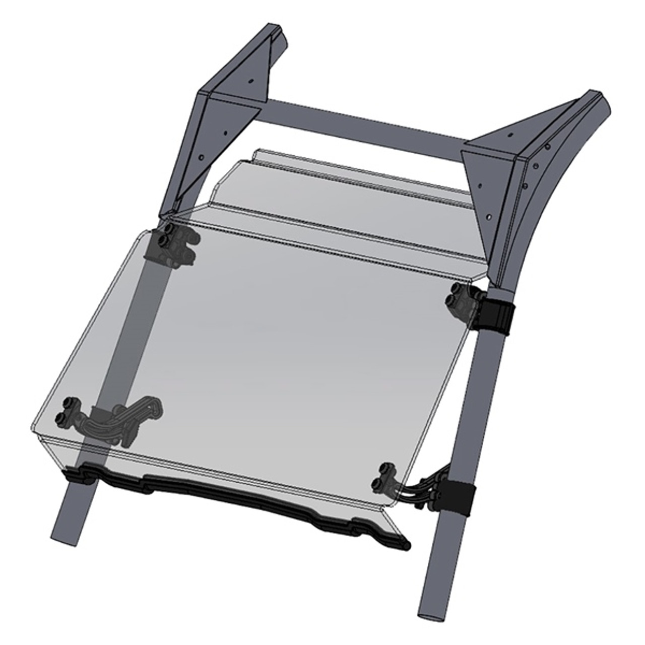 Direction 2 Tilt Windshield - Scratch Resistant Fits Kawasaki - 174220