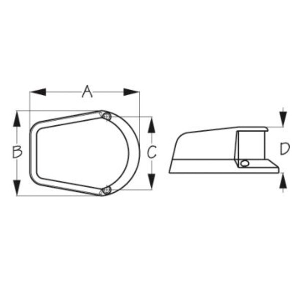 Sea Dog Combination Navigation Light Bow lights - Silver - 710411