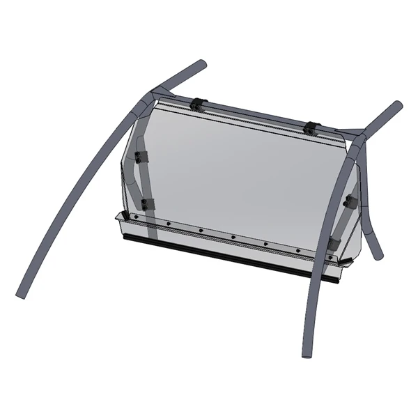 Direction 2 Rear Windshield - Scratch Resistant KAWASAKI - 174224
