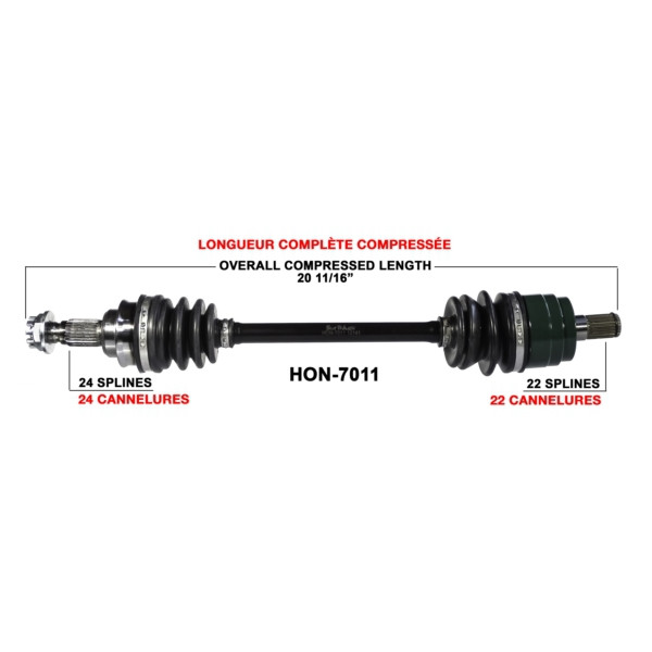 TrakMotive Complete Axle Fits Honda - 216078