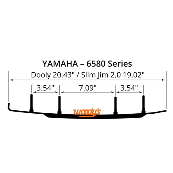 WOODYS Slim Jim 2.0 Carbide Runner 8HG Single Keel - YAMAHA - 463014