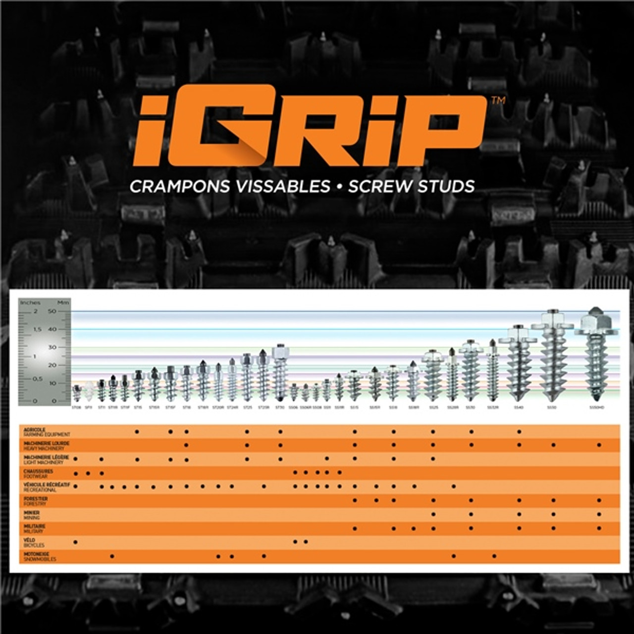 IGrip Snow Studs ST25R 25 mm - 103127