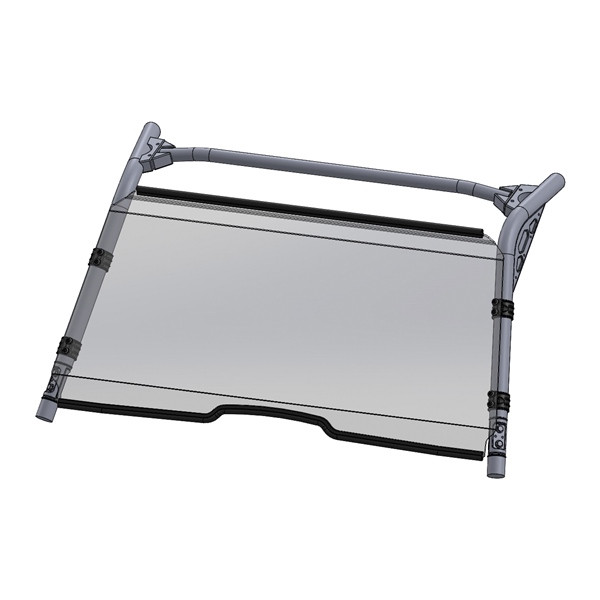 Direction 2 Full Windshield - Scratch resistant Fits Yamaha - 174246