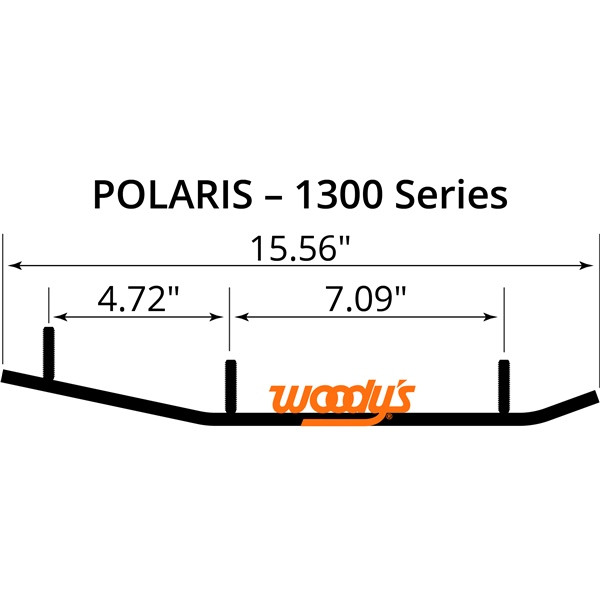 WOODYS Maverick Carbide Runner Indy Evo, Pro-Steer, Pro-Float - Fits Polaris - 463024