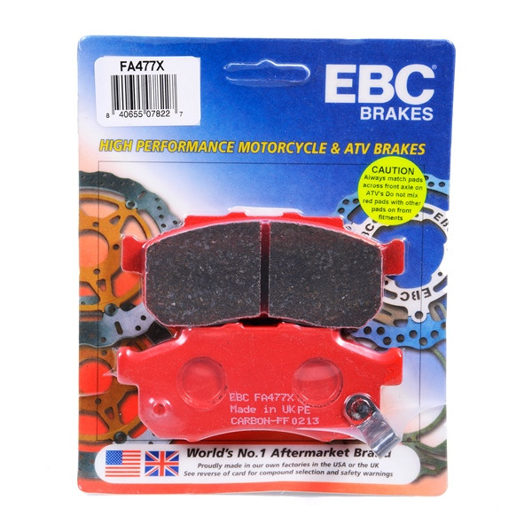 EBC  "X" Carbon Graphite Brake Pad Organic - Front Right, Rear Outer - 077759