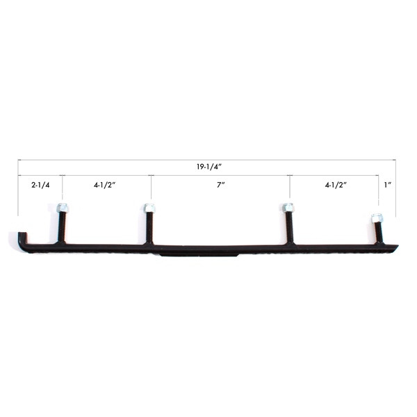 Kimpex Carbide Runner for Plastic Ski Old Plastic Ski *see bolt pattern - Fits Arctic cat - 271872