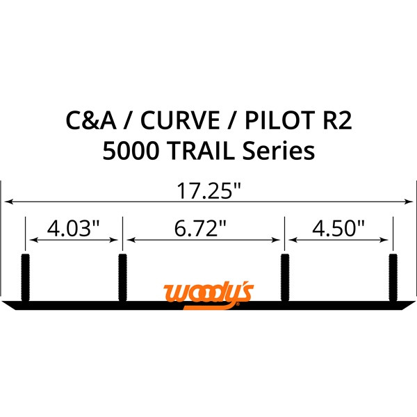 WOODYS Maverick Carbide Runner XPT, Pilot R2 - ARCTIC CAT, POLARIS - 463029
