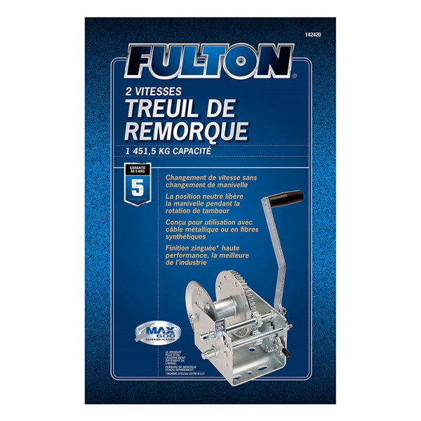 Fulton Wesbar 2-Speed Trailer Winch - 746283