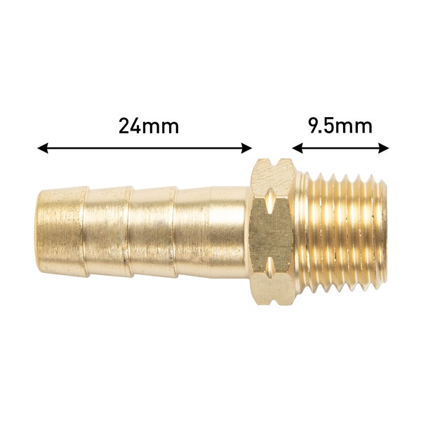 Kimpex Brass Fuel Line Hose Barb - 745307