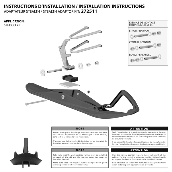 Kimpex Stealth Ski Adaptor - 272511