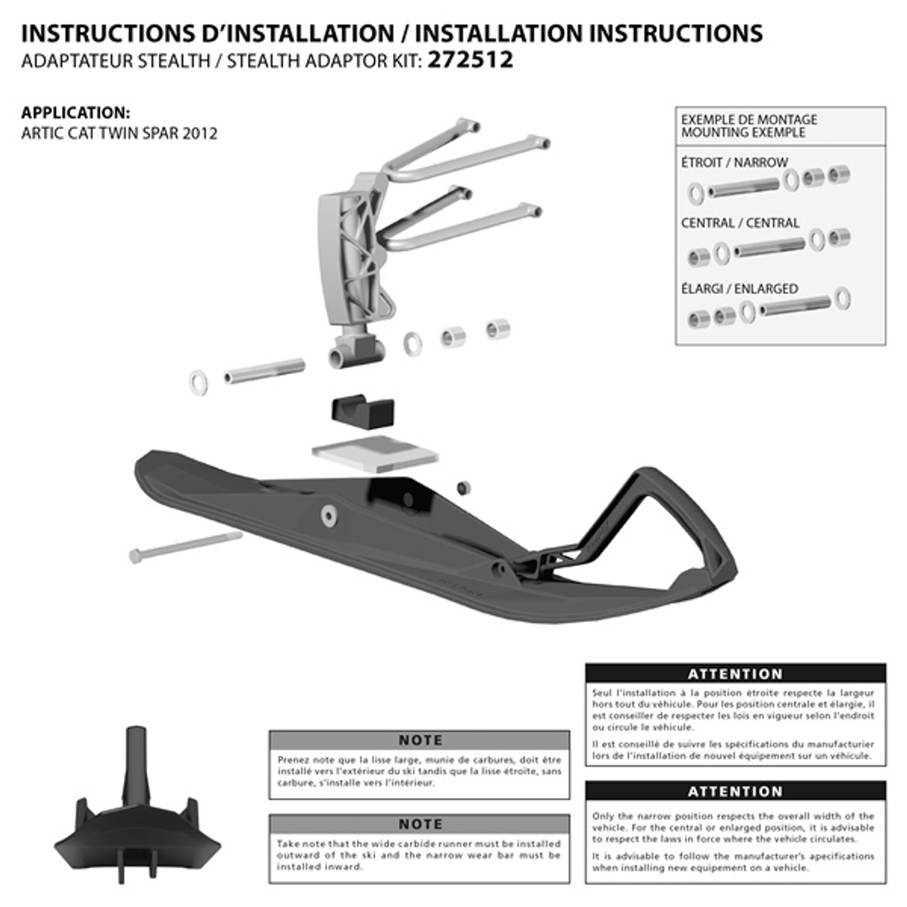 Kimpex Stealth Ski Adaptor - 272512