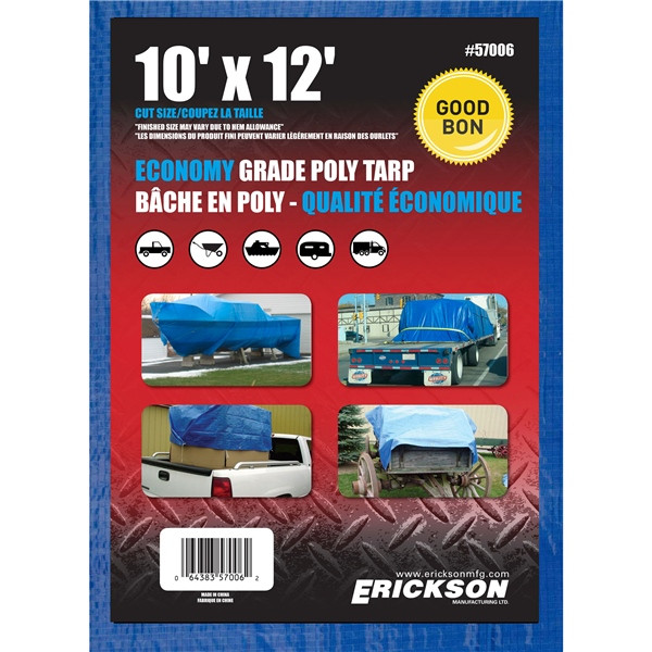 ERICKSON Universal Tarpaulins 10' x 12' - 719724