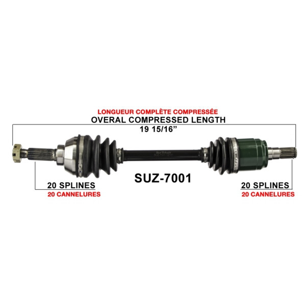 TrakMotive Complete Axle SUZUKI - 216141