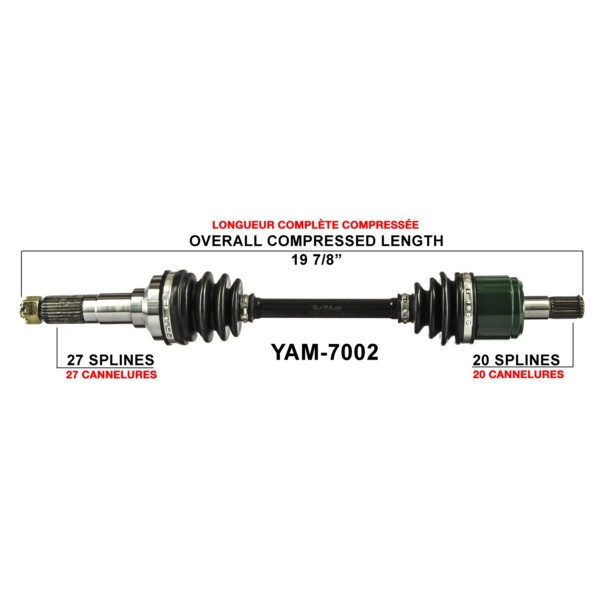 TrakMotive Complete Axle YAMAHA - 216147
