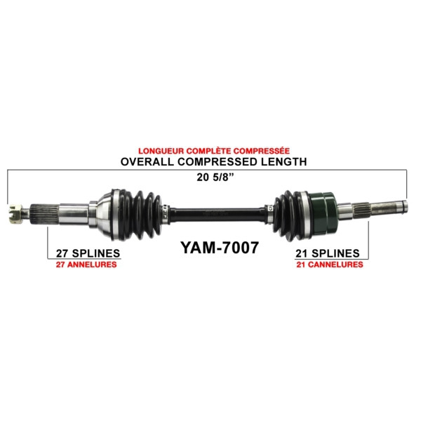 TrakMotive Complete Axle Fits Yamaha - 216152
