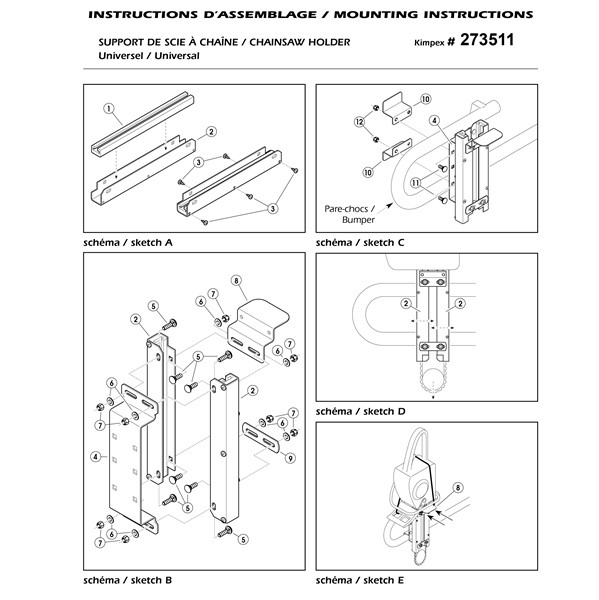 Kimpex Chainsaw Bracket - 273511