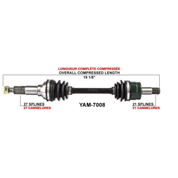 TrakMotive Complete Axle YAMAHA - 216153