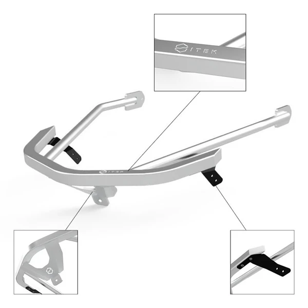 ITEK Polaris Front Bumper Aluminum - POLARIS - 335381
