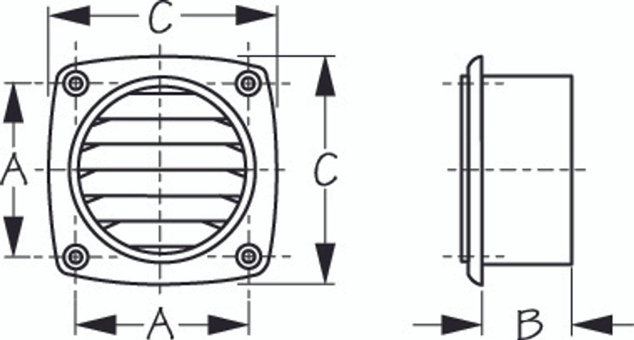 Sea Dog Hose Vent Injection Molded (ABS) - 700605 Sea Dog Hose Vent Injection Molded (ABS) - 700605