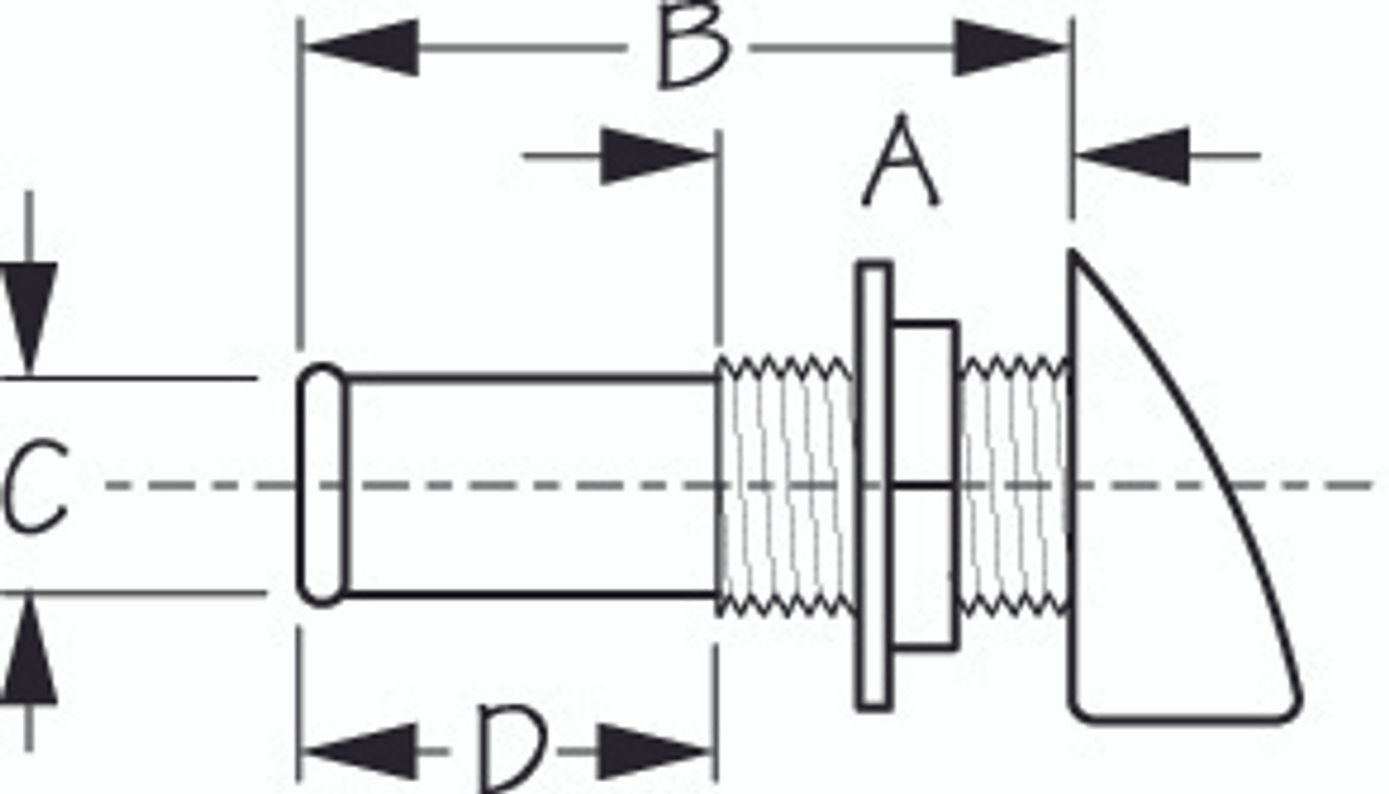 Sea Dog Nylon Gas Tank Vent Injection Molded Nylon - 700611