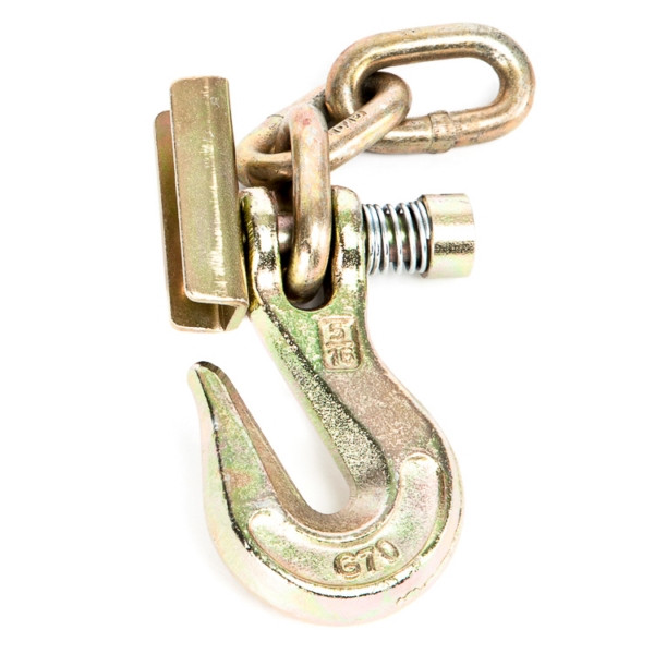 Portable Winch Grab Hook with Latch & 3 Chain Links - 078018
