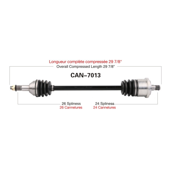 TrakMotive Complete Axle CAN-AM (BRP) - 216233