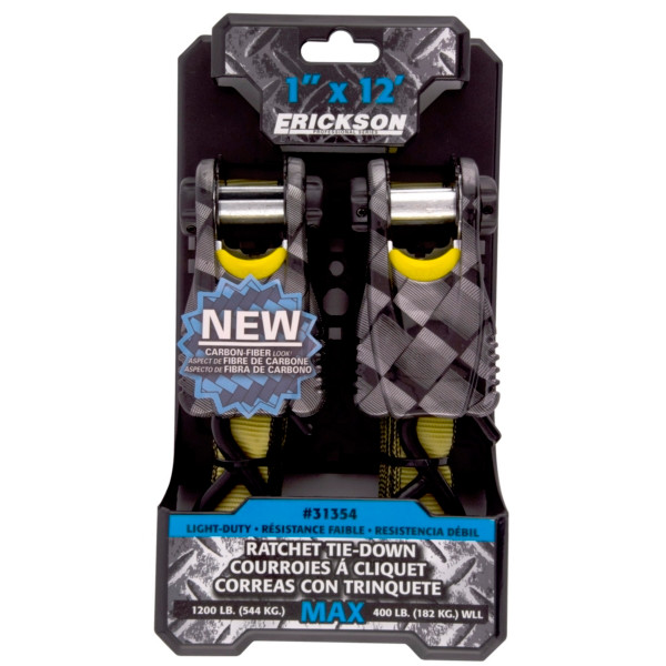 ERICKSON 1" x 12' Ratcher Tie-Down 12' - 1200 lbs - 732139