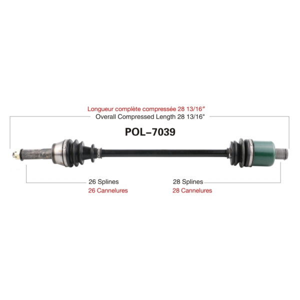 TrakMotive Complete Axle POLARIS - 216246