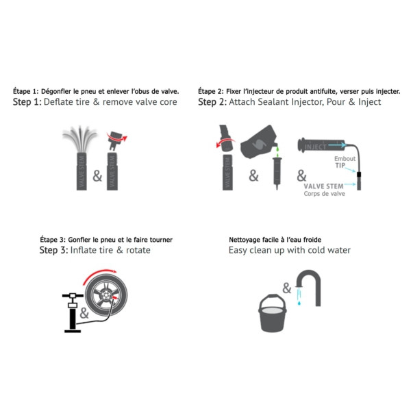 TireJect Tire Sealant Applicator 2oz Liquid - 2 oz - 051690