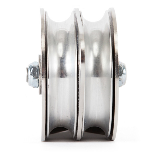 Portable Winch Double Swing Side Pulley with stainless steel plates - 078261