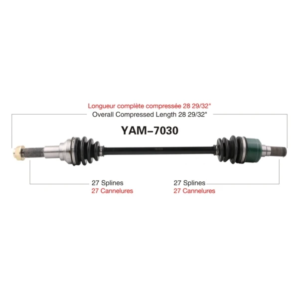 TrakMotive Complete Axle YAMAHA - 216256