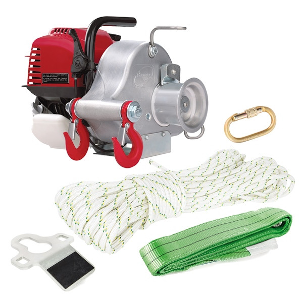 Portable Winch Gas-Powered Portable Capstan Winch Kit, Power of 1550lbs - 078294