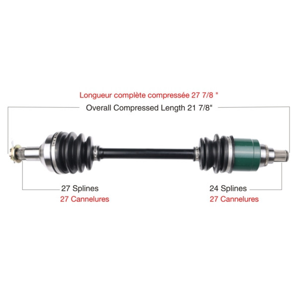 TrakMotive Complete Axle ARCTIC CAT - 216284