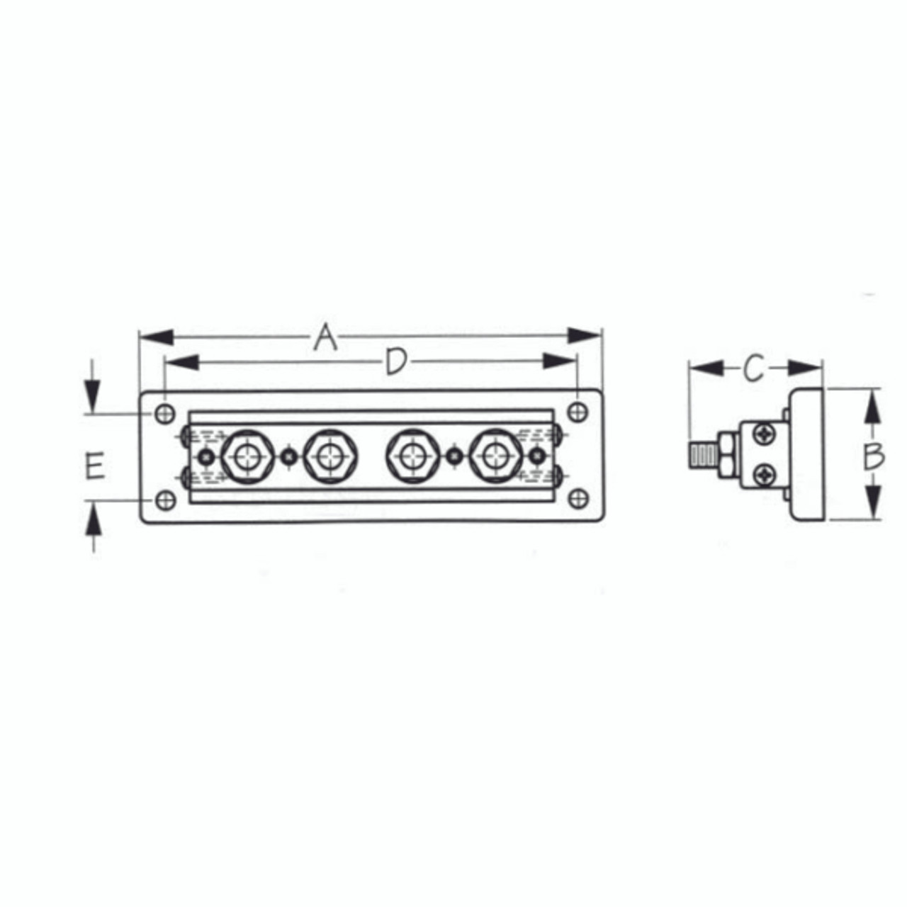 Sea Dog Buss Bar Stud Terminal - 799515
