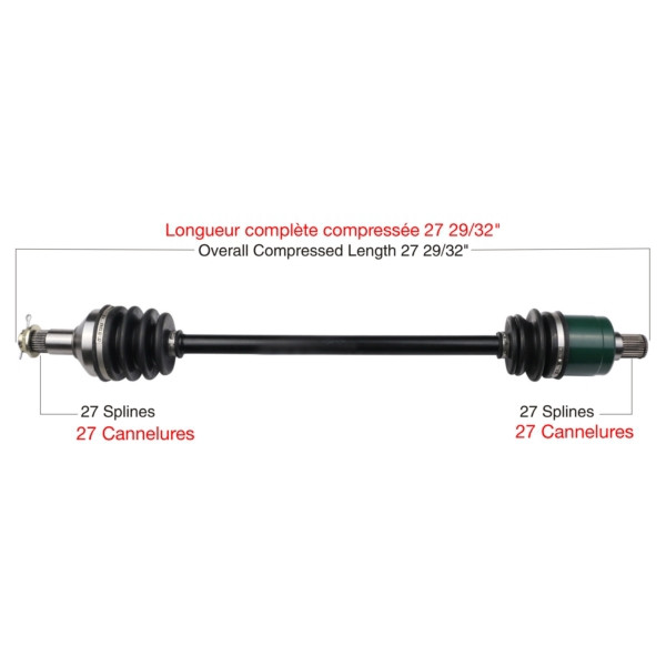 TrakMotive Complete Axle ARCTIC CAT - 216285